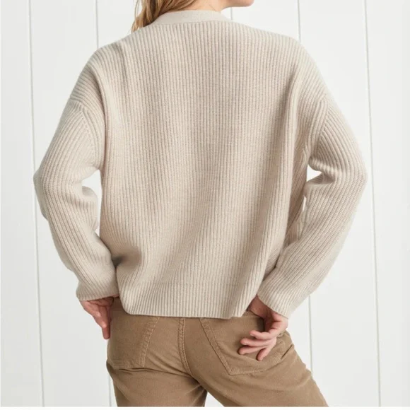 Jenni Kayne cropped cocoon cashmere Cardigan - Picture 2 of 6